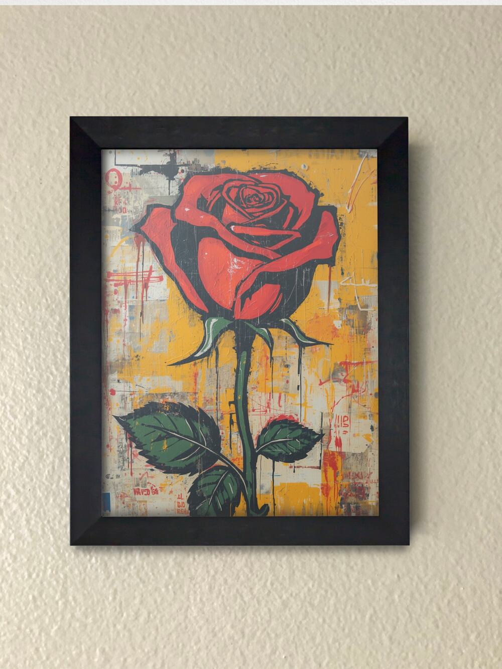 Red Rose Wall Art